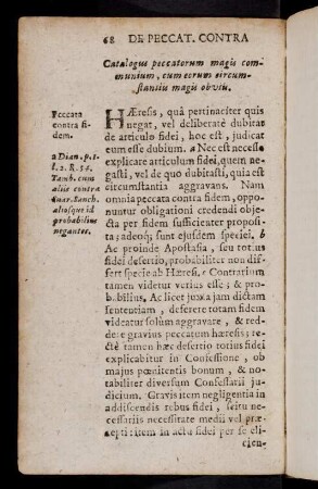 68-70, Haeresis, qua pertinaciter quis negat, vel ...