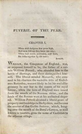 Peveril of the Peak : in four volumes, 1