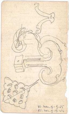 Hauberrisser, Georg von; u. a. Deutschland; Italien; Österreich; Skizzen - Details