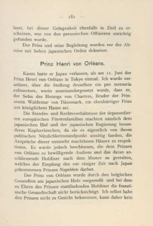 Prinz Henri von Orléans
