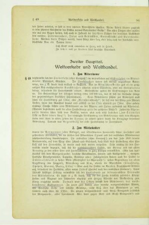 Zweiter Hauptteil. Weltverkehr und Welthandel