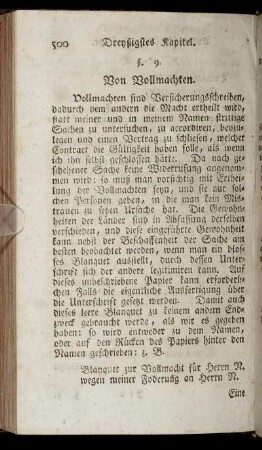§ 9. Von Vollmachten.