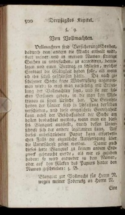 § 9. Von Vollmachten.