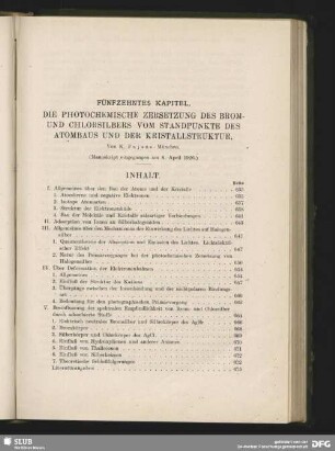 Die photochemische Zersetzung des Brom- und Chlorsilbers vom Standpunkte des Atombaus und der Kristallstruktur