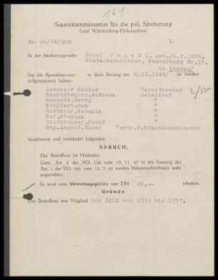 Friedl, Josef