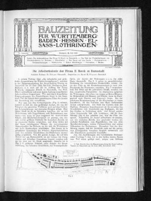 Die Arbeiterkolonie der Firma E. Merck zu Darmstadt