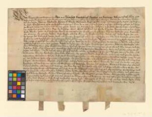 Obligation über 500 Taler, die Kuno v. Rintorff den Städten Brandenburg (Alt- und Neustadt), Spandau, Rathenow leiht.