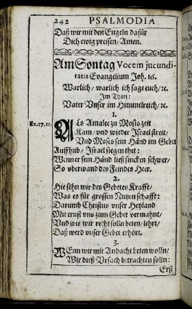 Am Sontag Vocem iucunditatis