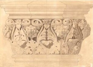 Gärtner, Friedrich von; München; St. Ludwig (Ludwigskirche) - Kapitell (Ansicht)