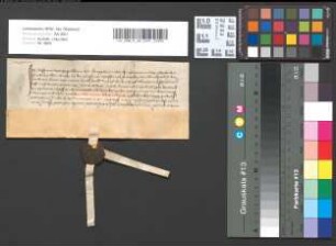 Quittung des Alf von Wyenhorst über 200 Gulden von den Dingstühlen des Landes Linn (Lank, Heerdt, Willich, Büderich, Bockum).