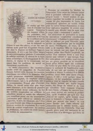Les associations ouvrières.