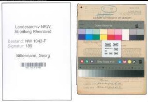 Entnazifizierung Georg Bittermann , geb. 20.05.1904 (Zollangestellter)