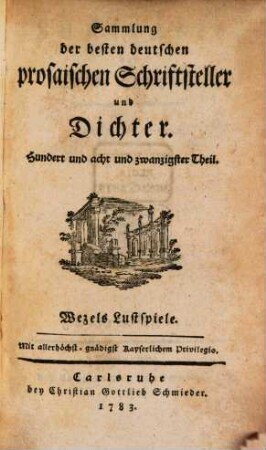 Lustspiele, 2