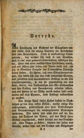 Der Zoologe oder Compendiöse Bibliothek des Wissenswürdigsten aus der Thiergeschichte und allgemeinen Naturkunde, [1],4