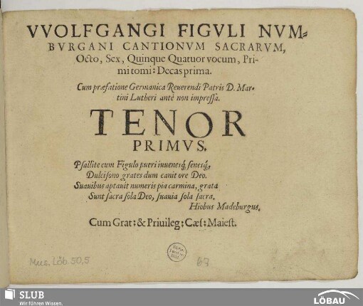 Tenor primus