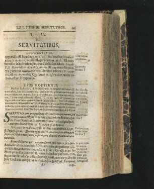Tit. III. De Servitutibus.