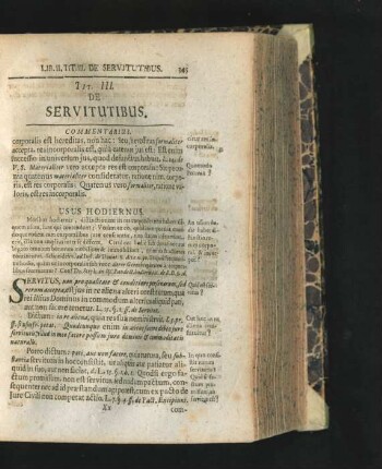 Tit. III. De Servitutibus.