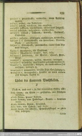 Ueber die stummen Buchstaben