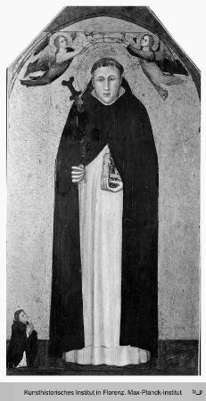 Heiliger Petrus Martyr mit Engeln und Stifter