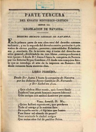 Ensayo historico-critico sobre la Legislacion de Navarra, 3,1
