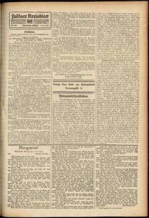 Zweite Ausgabe vom Freitag, den 03. November 1916.