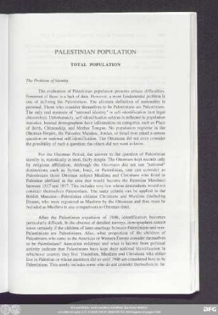 Palestinian Population