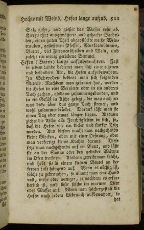 Hefen (Barm) lange aufzubewahren. - Hüner.