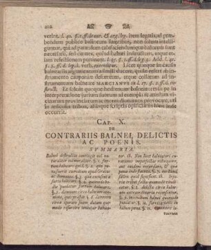 Cap. X. De Contrariis Balnei, Delictis Ac Poenis