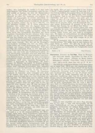 612-613 [Rezension] Chavannes, Edouard, Le T‘ai Chan. Essai de Monographie d’un Culte chinois