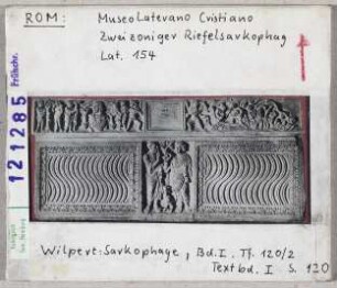 Rom, Museo Laterano Cristiano, Zweizoniger Reliefsarkophag (Lat. 154)