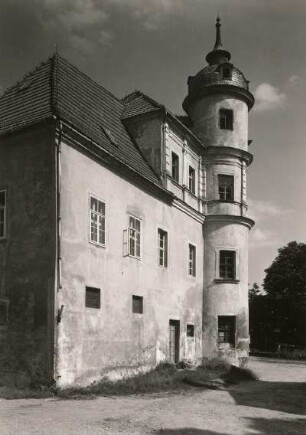 Reichstädt (Dippoldiswalde-Reichstädt). Schloß (Baubeginn um 1535). Nordostflügel mit Treppentrum