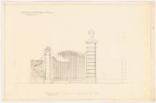 Landhaus Dr. Franz Oppenheim, Berlin-Wannsee: Einfahrtstor, 1:25