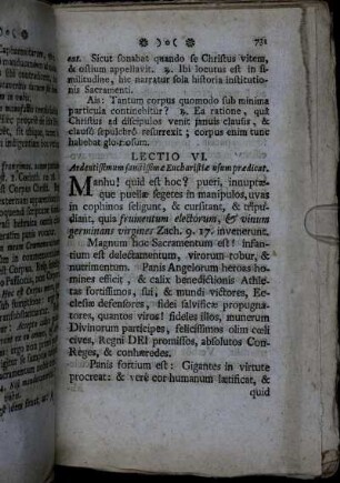 Lectio VI. - Lectio X.