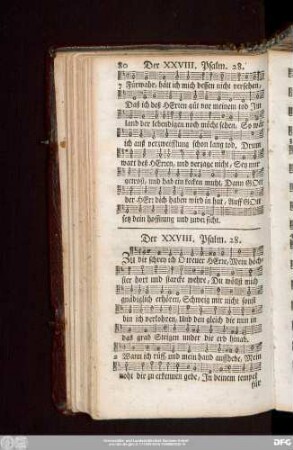 Der XXVIII. Psalm. 28.