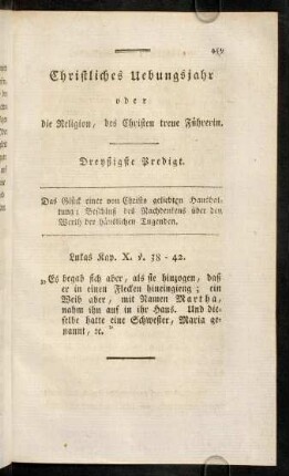 459-473, Dreyszigste Predigt