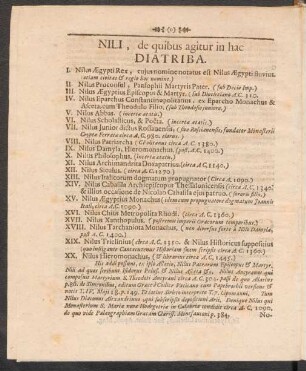 Nili, de quibus agitur in hac Diatriba.