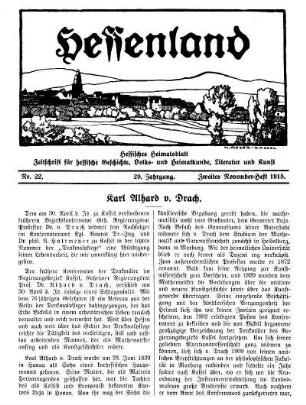 Nr. 22, Zweites November-Heft 1915