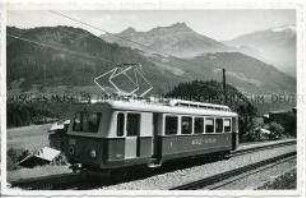 Ansicht der Bergbahn Aigle-Leysin