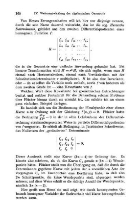 Beispiel: Wendepunkte einer ebenen Kurve n-ter Ordnung.
