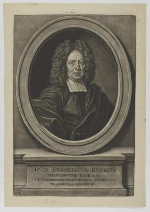 Bildnis des Ioan. Franciscus Buddeus