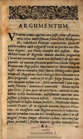 Innocentia Pressa non Oppressa : Sive Hildegardis ... ex Iterator mortis periculo libera ; [Periocha]