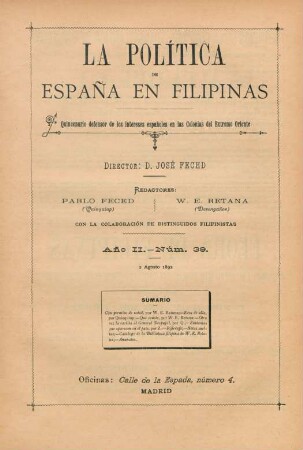 Núm. 39. 2 Agosto 1892