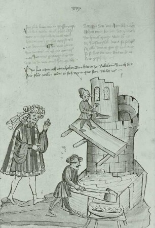 Bau d. Babylonischen Turmes, um 1440