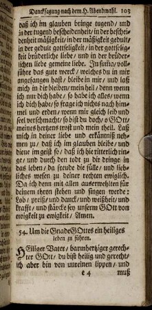 [Unterschiedliche Bitten und Gebete um allerhand Gaben und Wolthaten Gottes].