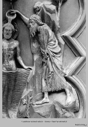 Türreliefs : Szenen Johannes' des Täufers : Taufe Christi