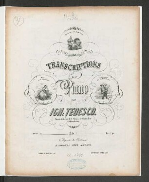 Transcriptions : pour piano ; oeuv. 37, liv. 3