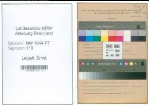 Entnazifizierung Ernst Leipelt , geb. 01.12.1904 (Postfacharbeiter)