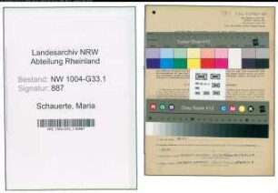 Entnazifizierung Maria Schauerte , geb. 12.06.1891 (Lehrerin)
