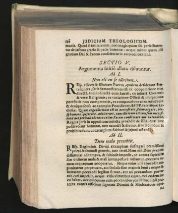 Sectio V. Argumenta initio allata diluuntur.