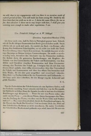 Friedrich von Schlegel an August Wilhelm von Schlegel, Dresden, September/Oktober 1795